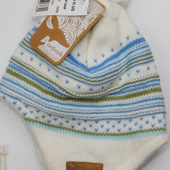Aardvark 6-9 Months Winter Hat Pom Pom NEW - Picture 3 of 5